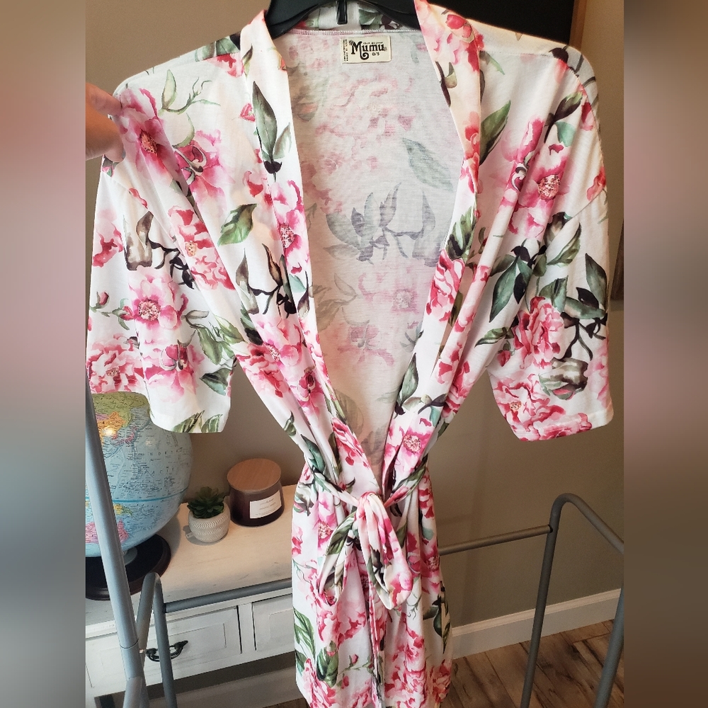 SHOW ME YOUR MU’MU Kimono Brie Garden of Blooms Floral Kimono Robe OS